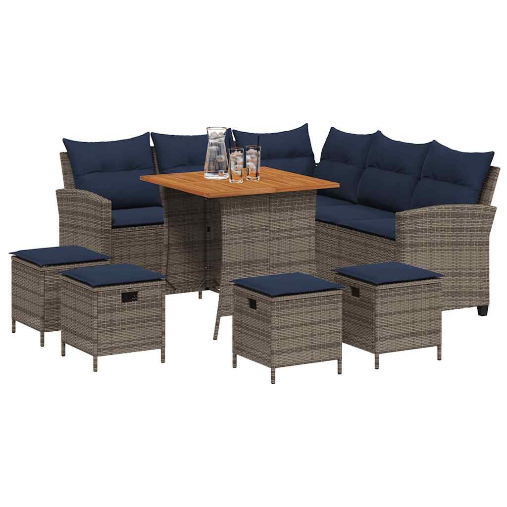 vidaXL Gartenlounge-Set 6-tlg. Garten-Sofagarnitur mit Kissen günstig online kaufen