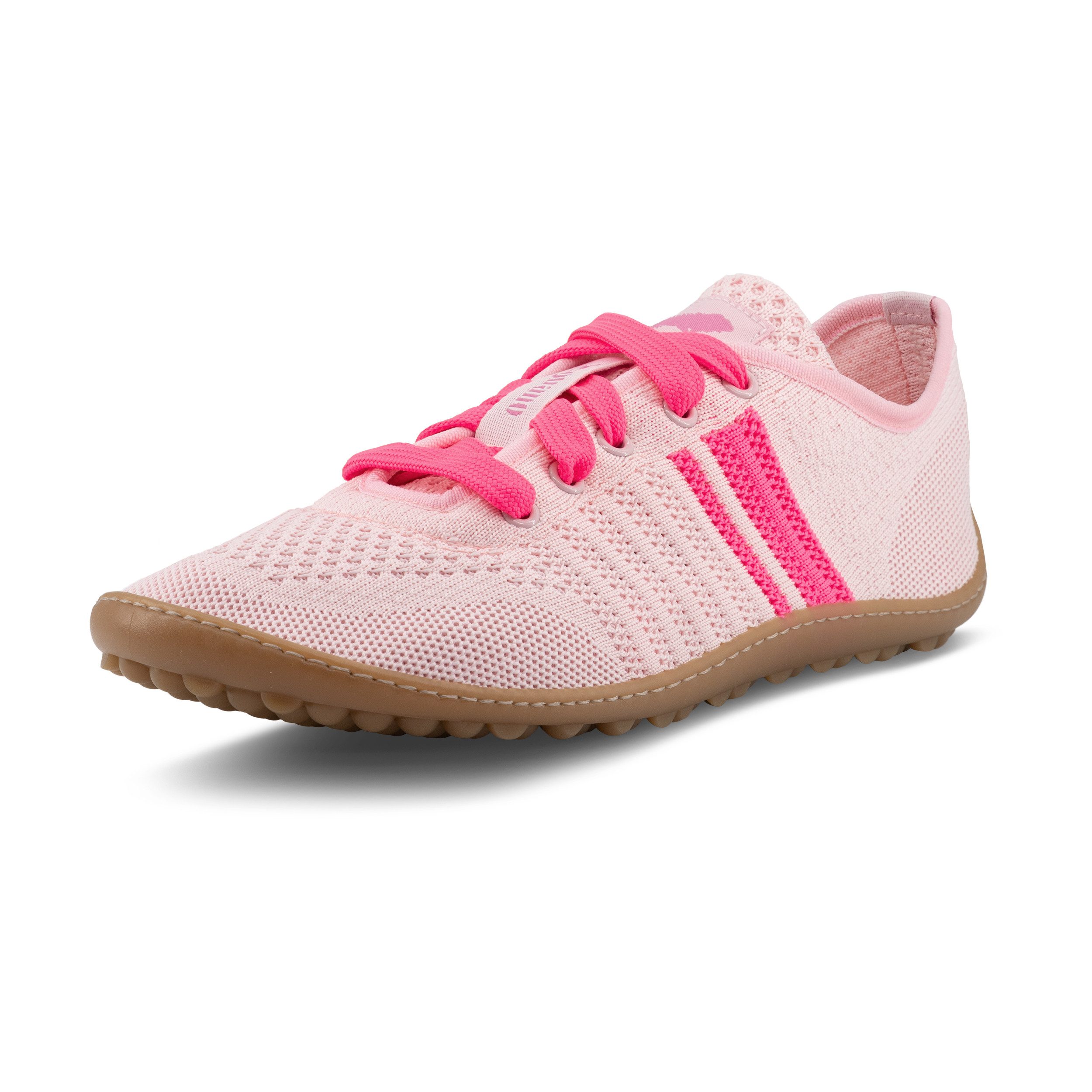 Leguano Barfußschuh Bequemschuh, Schnürschuh mit Kontrastbesatz