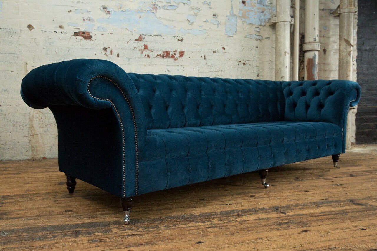 Chesterfield Sofa cm Sitzer Couch Design Chesterfield-Sofa, 265 4 Sofa JVmoebel
