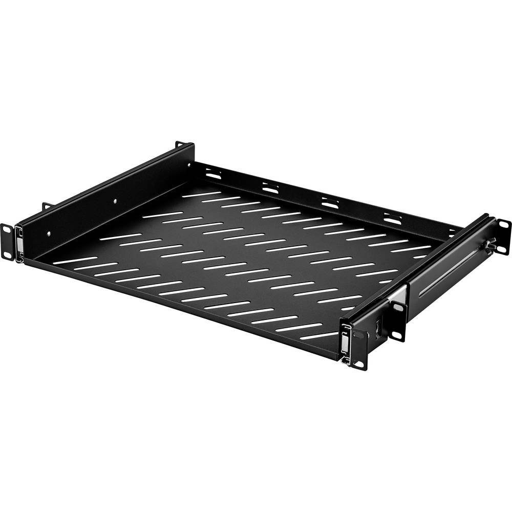 Renkforce Netzwerkschrank 48.3 cm (19) Geräteboden mit Lüftungsschlitzen, Ausziehbar RF-3432148, Ausziehbar