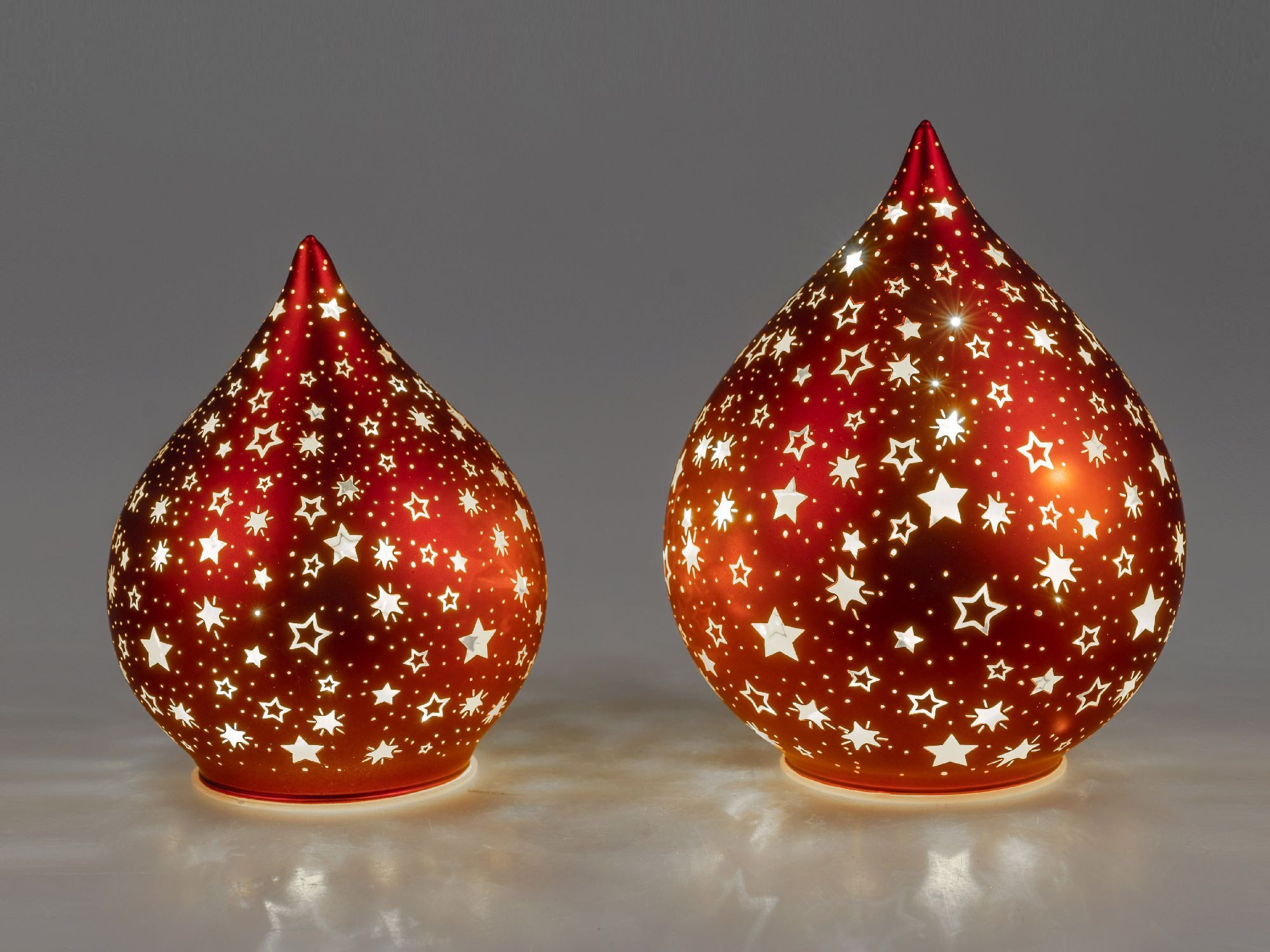 formano Skulptur Red Stars, mit Timerfunktion, Rot, Sterne, H: 18cm