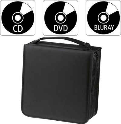 Hama DVD-Hülle CD-/DVD-/Blu-ray-Tasche 304, Schwarz + Pflegetuch Disc-Tasche