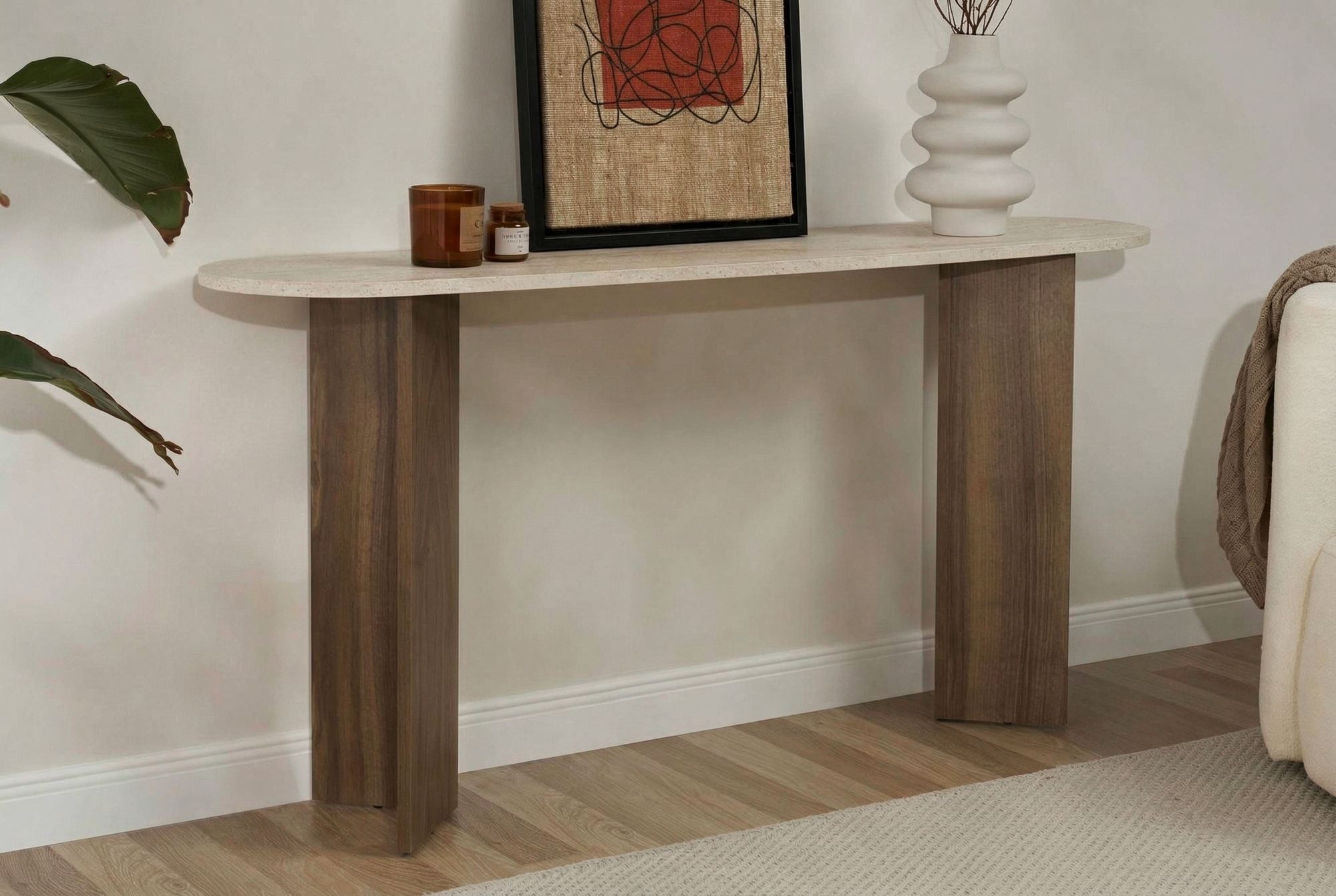 Skye Decor Konsolentisch Sira (Packing, 1 Tisch), 150 cm x 75 cm x 35 cm, 100% melaminbeschichtete