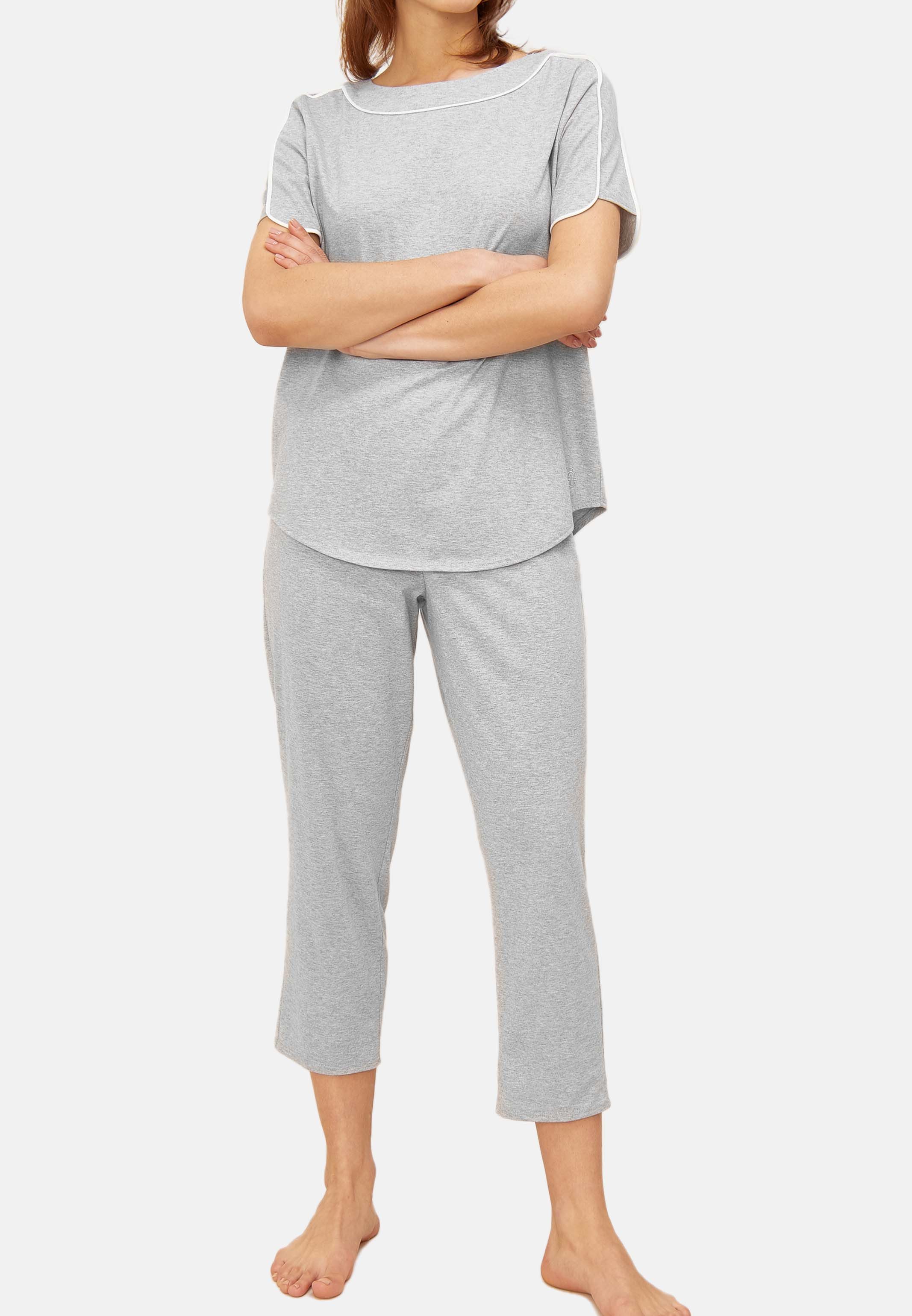 Féraud Pyjama Basic (Set, 2 tlg) Schlafanzug - Baumwolle - Set aus T-Shirt und 7/8-Hose