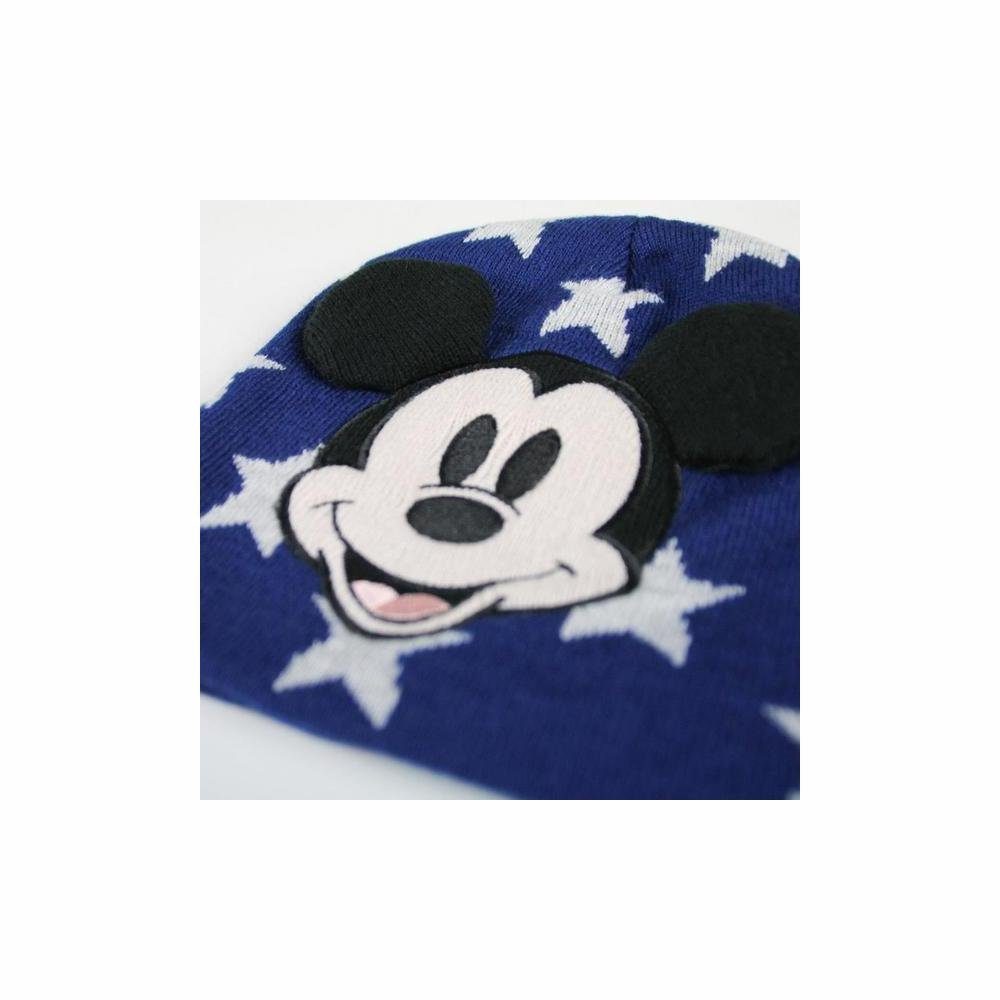 Disney Mouse Kindermütze Mouse Mickey Wintermütze Marineblau Beanie Mickey Wollmütze