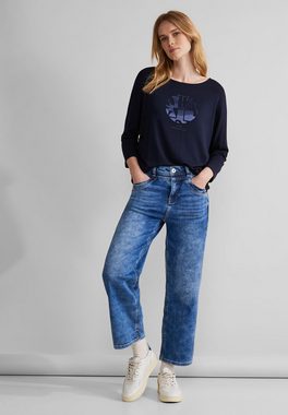 STREET ONE 3/4-Arm-Shirt mit U-Boot-Ausschnitt