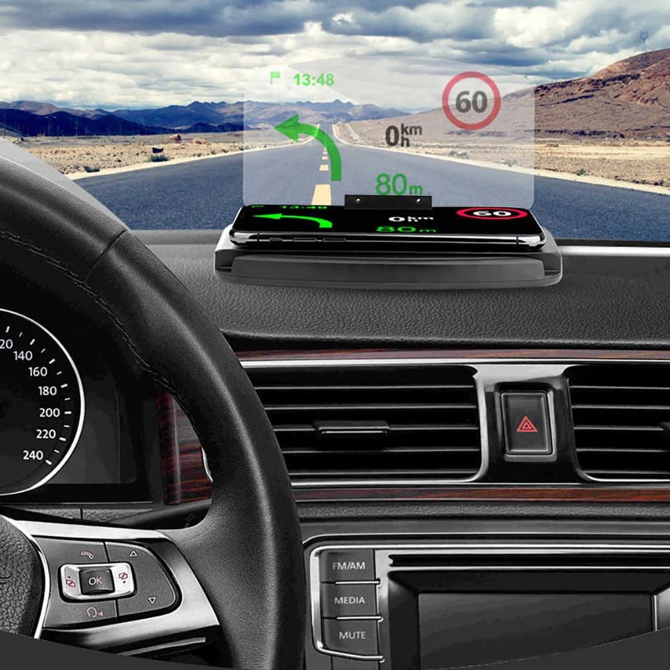 MAVURA Head Up Display HeadUp HUD Head Up Navigation Display PKW  Smartphone, Halter Stand Handy Projektor Auto KFZ GPS OBD