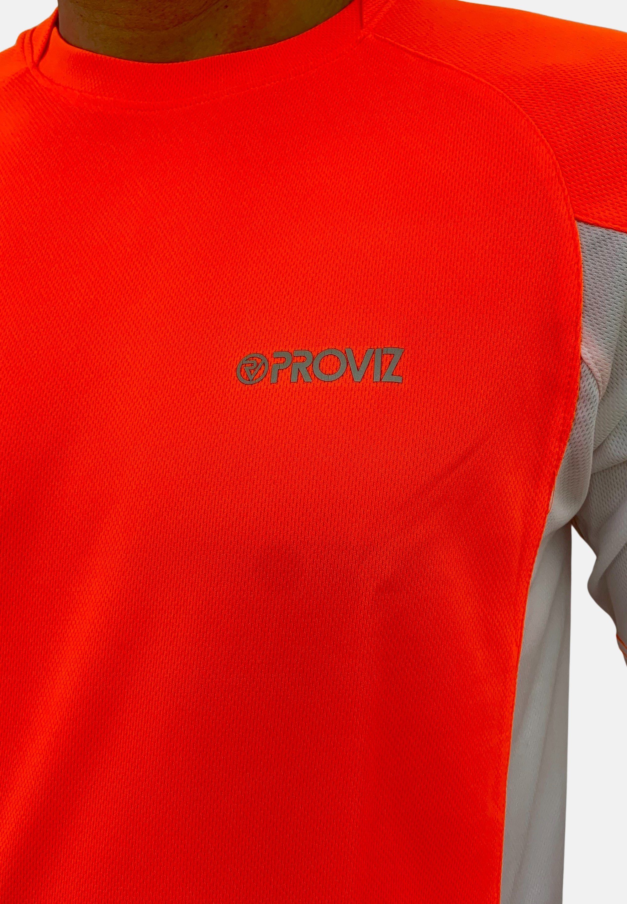 orange Ultraleicht, reflektierend Klassisch ProViz feuchtigkeitsabsorbierend, Laufshirt