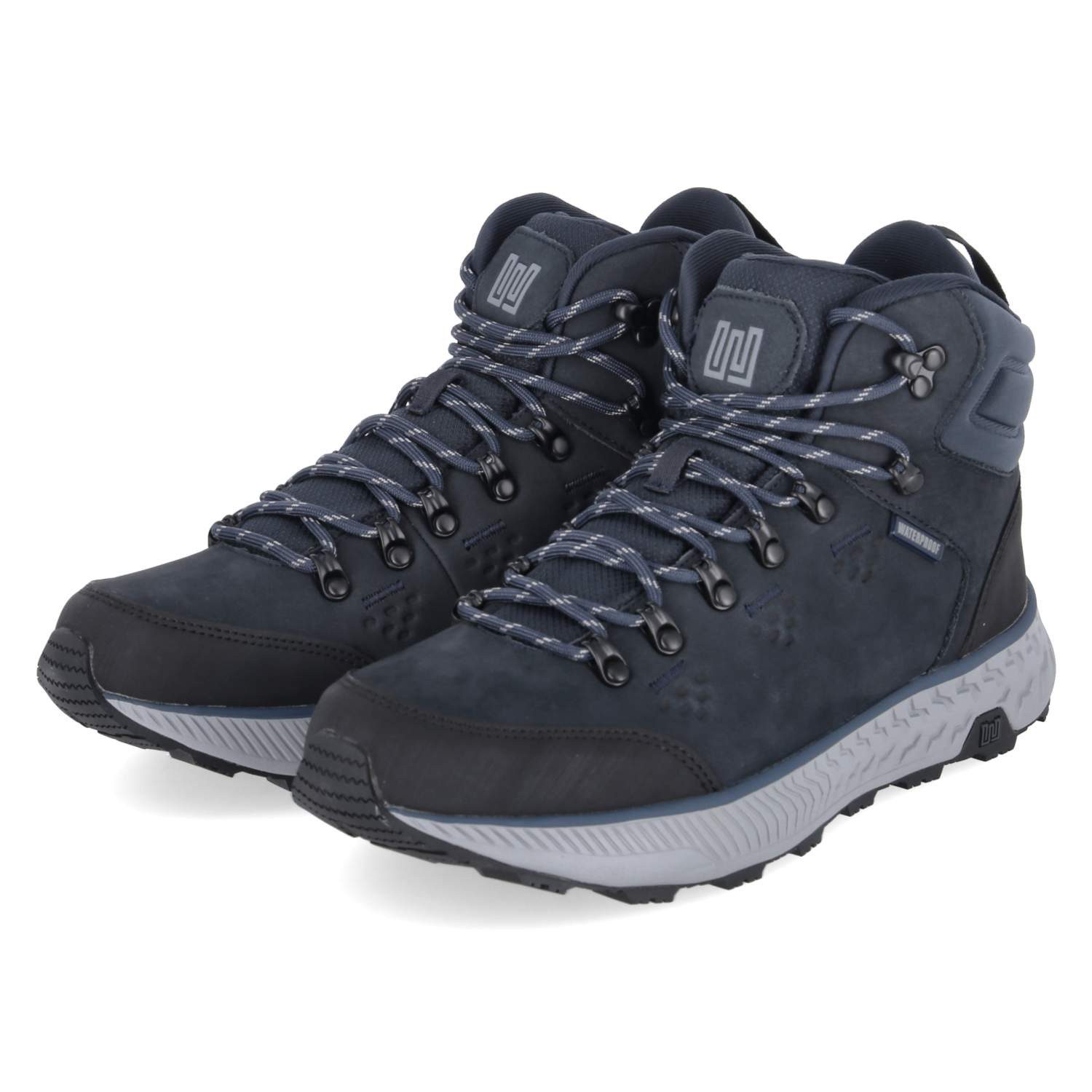 Waldläufer Waldläufer Boots 540970-101/262 Herren Leder und Synthetik blue Schnürstiefel