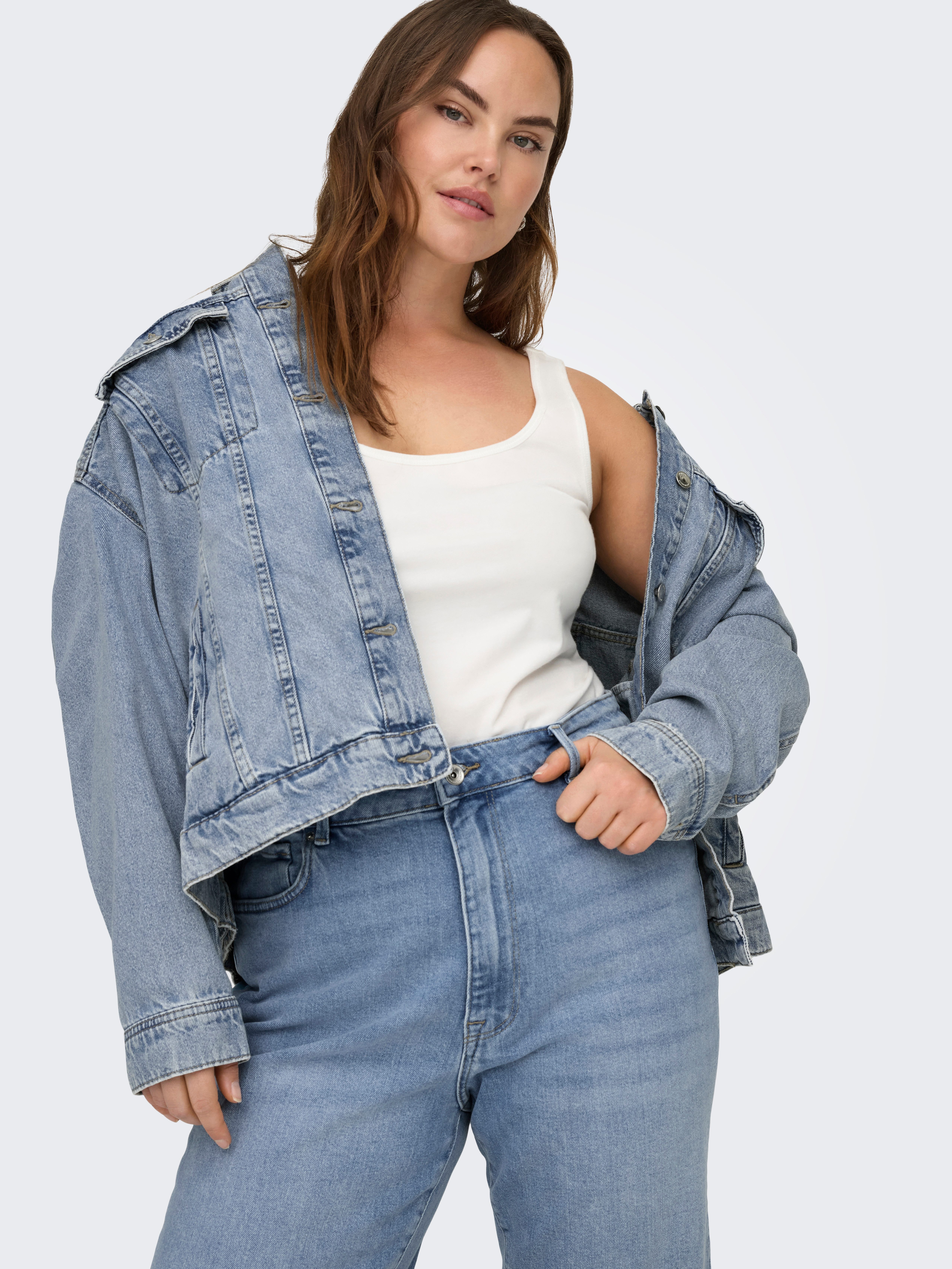 ONLY CARMAKOMA Jeansjacke CAROCEAN L/S OVERSIZE JKT DNM NOOS