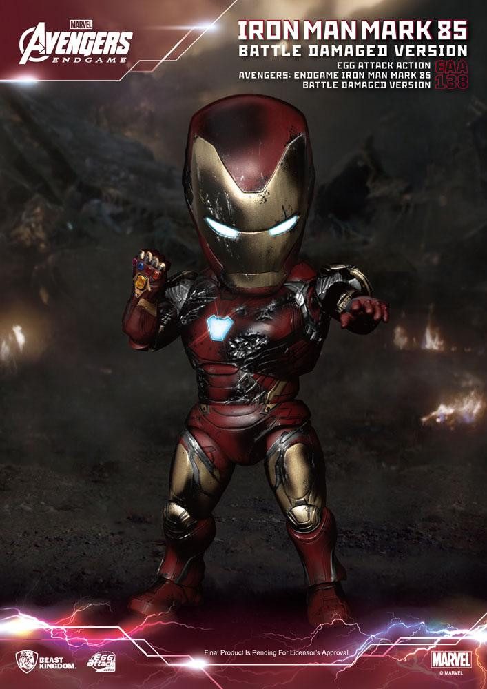 Beast Kingdom Toys Actionfigur AVENGERS ENDGAME EAA-138 IRON MAN MK85 ACTIONFIGUR BATTLE DAMAGE VERSI