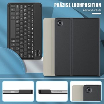 Sross QWERTZ Tastatur für Samsung Galaxy Tab A9+ Tastatur Hülle 11 Zoll 2023 Tablet-Tastatur (Magnetische Bluetooth für Galaxy Tab A9 Plus 11 Zoll (SM-X210/216/218)