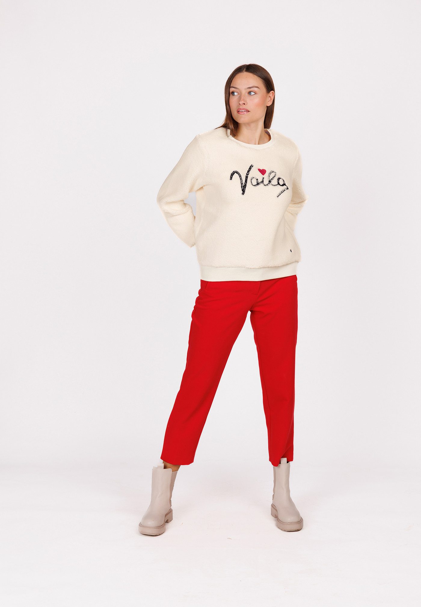 Key Largo Rundhalspullover WKN VOILA round (1-tlg) günstig online kaufen