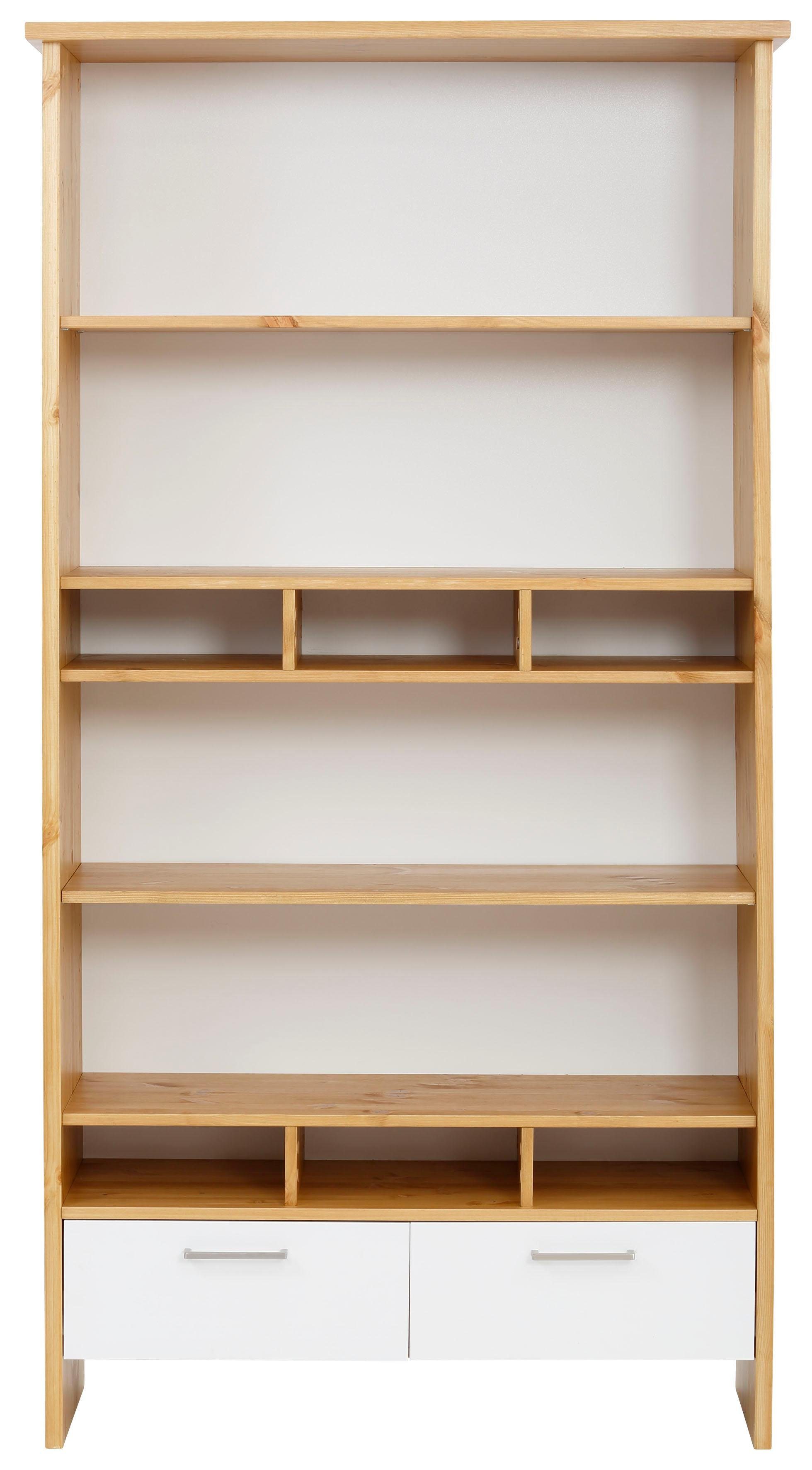 Home affaire Mehrzweckregal Ixo, Regal, Regal, Breite 101 cm, mit 2 Schubladen, aus masiver Kiefer, FSC®