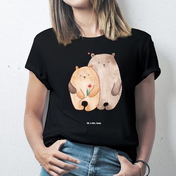 Mr. & Mrs. Panda T-Shirt Bären Liebe - Schwarz - Geschenk, Blume, Verlobung, Jahrestag, Heirat (1-tlg)