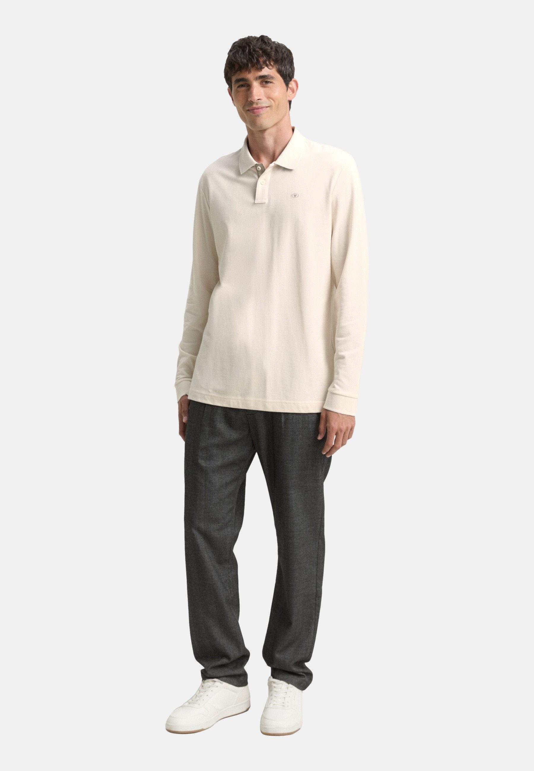 TOM TAILOR Poloshirt Poloshirt Langarmshirt mit Polokragen (1-tlg., 1) günstig online kaufen