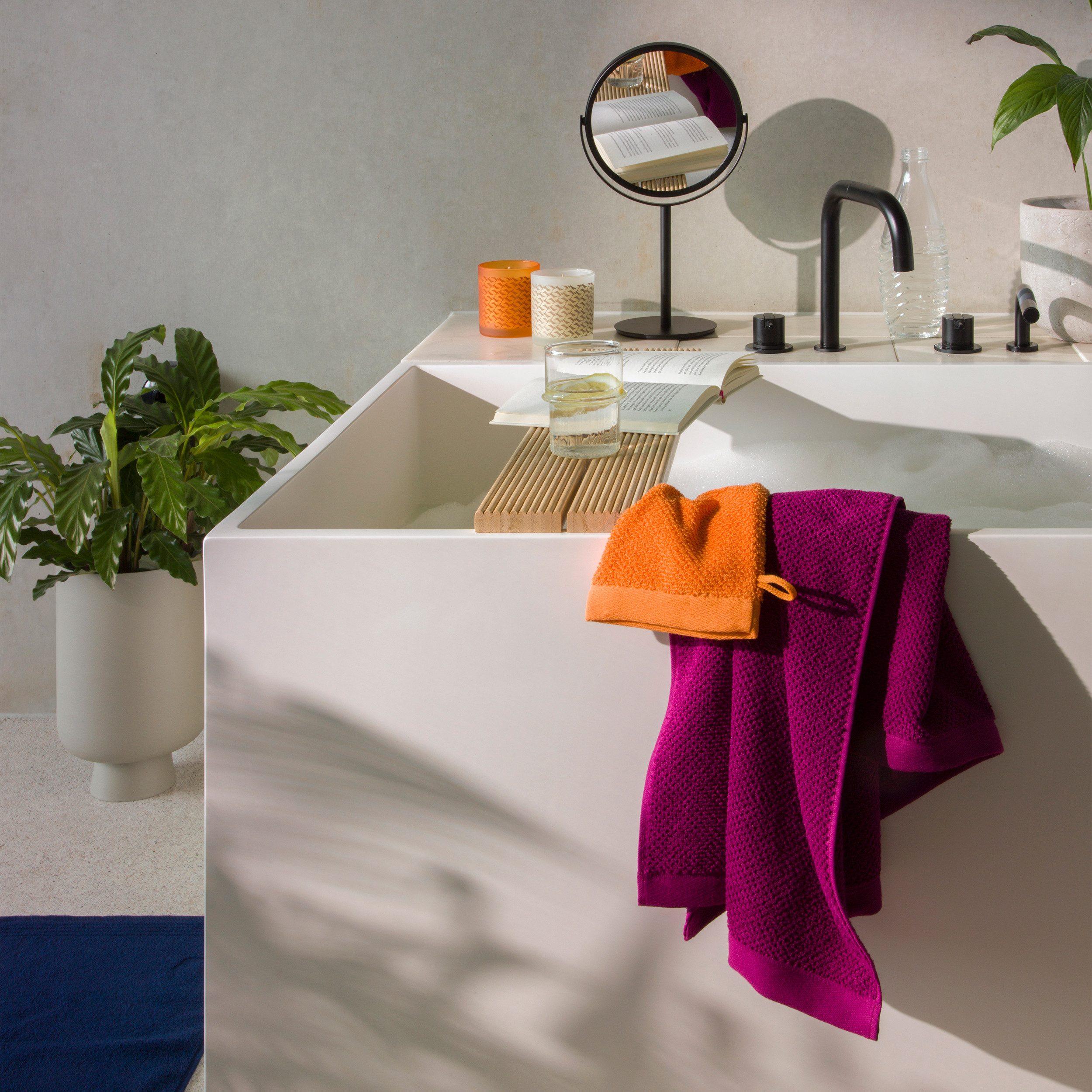 Möve Handtuch Bliss, Walkfrottier (1-St), Perlstruktur mit leichtem Massageeffekt