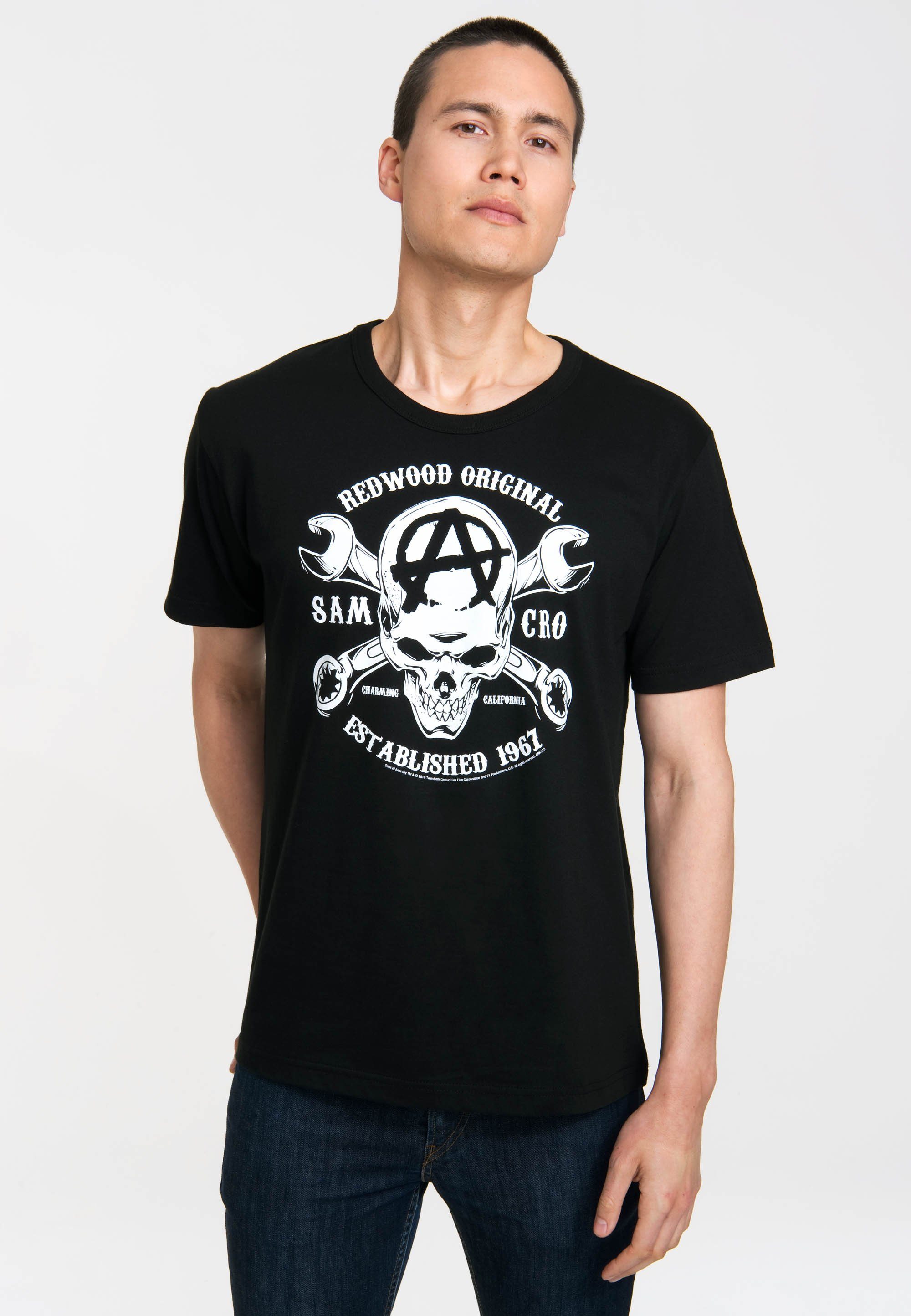 Anarchy mit of SAMCRO T-Shirt LOGOSHIRT Sons Sons Anarchy-Print of