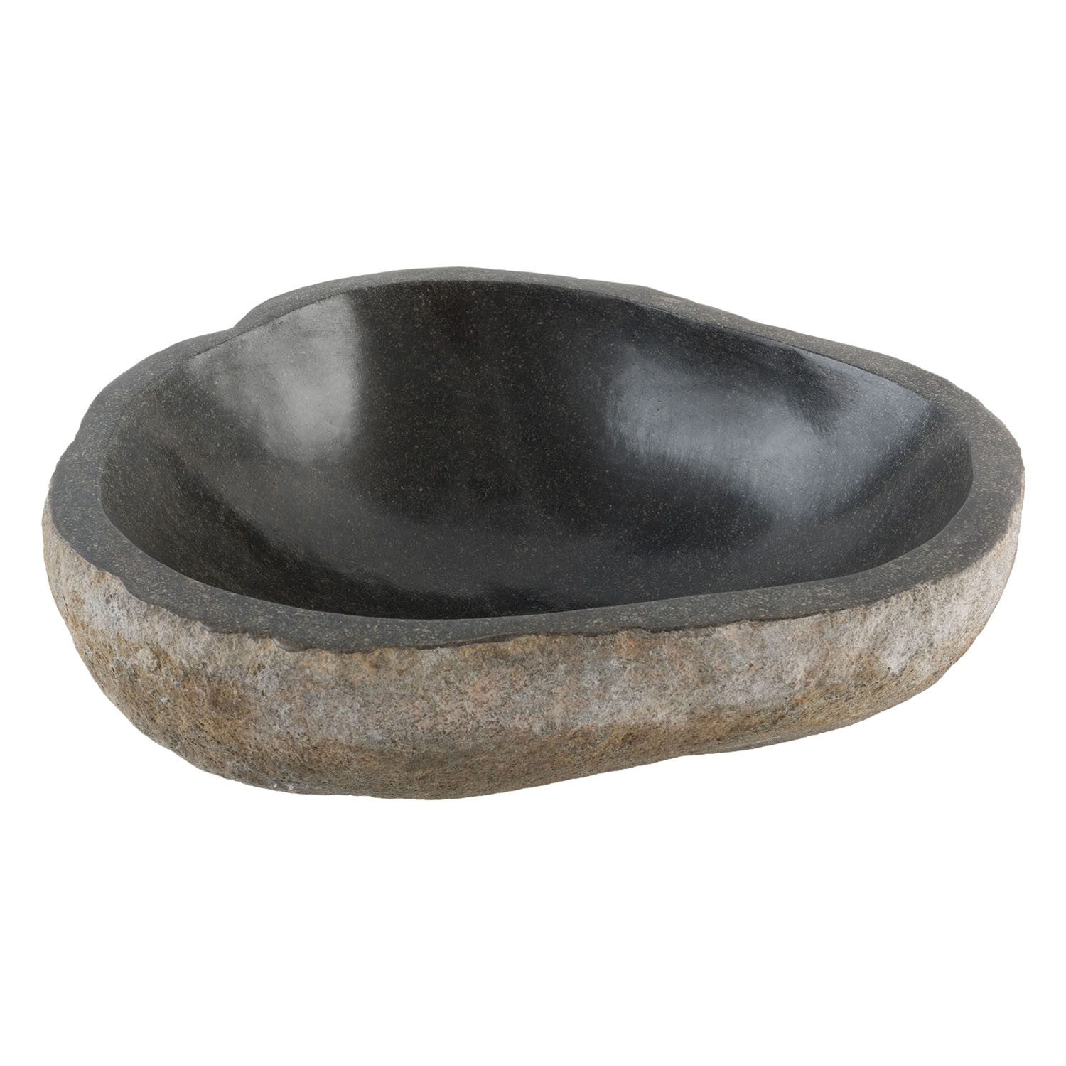 wohnfreuden Dekoschale Naturstein Schale 40 cm innen poliert, 71854