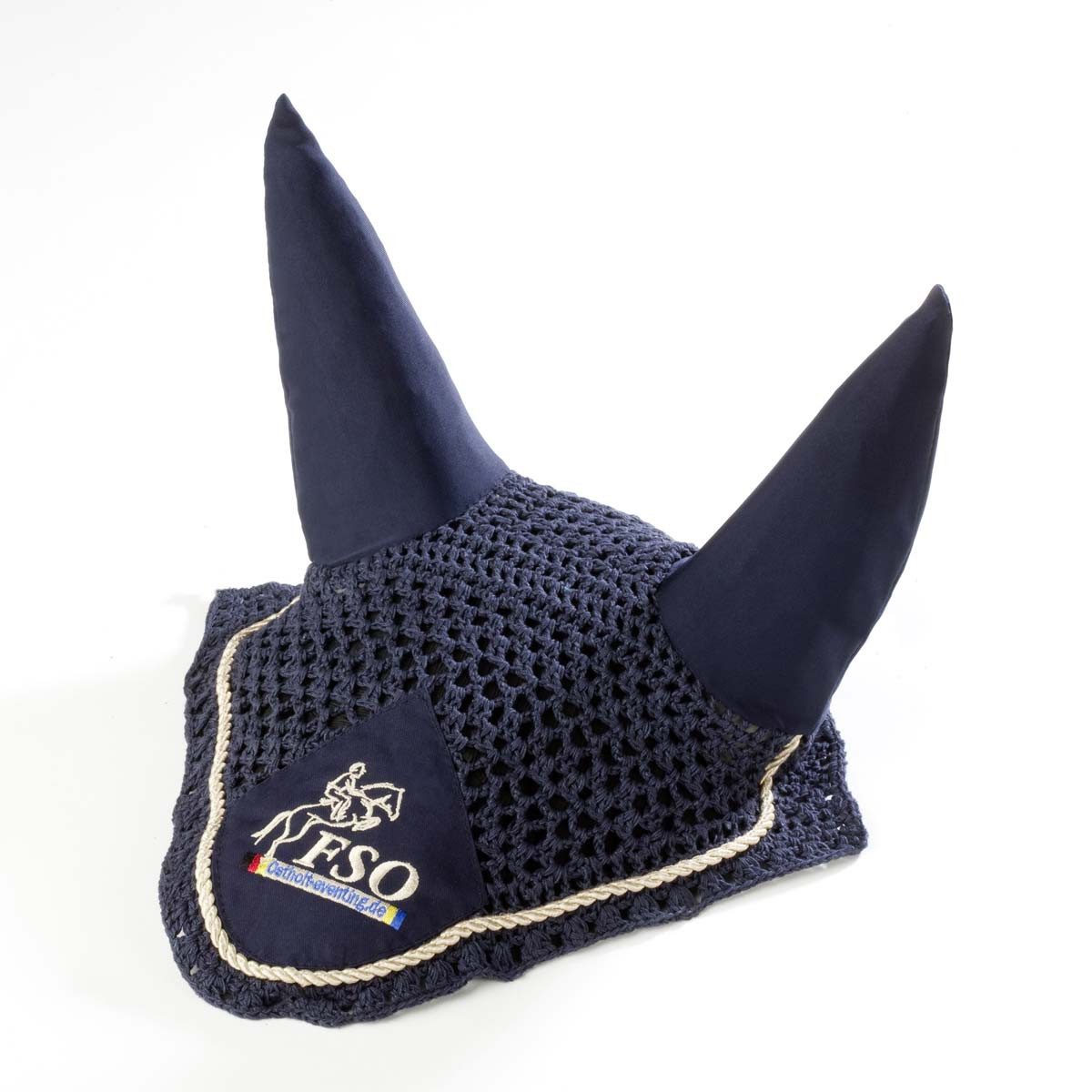 USG Fliegenhaube FSO-Fliegenhaube marine/champagner - Warmblut, marine/champagner