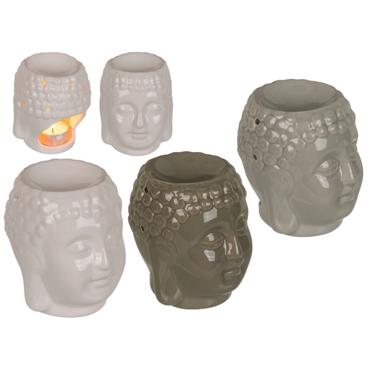 Out of the Blue Duftlampe Aromalampe, Buddha, ca. 11 x 9 cm