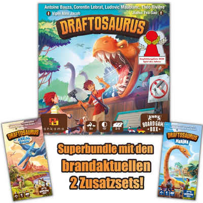 Board Game Box Spiel, Brettspiel Draftosaurus Bundle