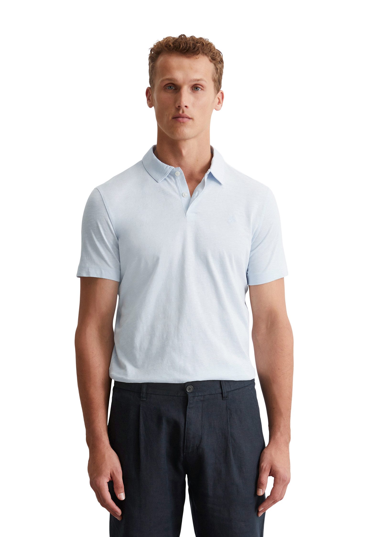 Marc O'Polo Poloshirt mit lebendiger, bewegter günstig online kaufen