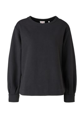 s.Oliver Sweatshirt Sweatshirt mit abgerundetem Saum