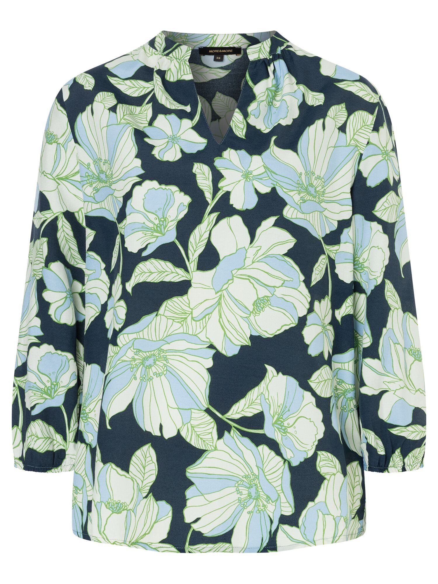 Klassische Bluse Blumenprintbluse