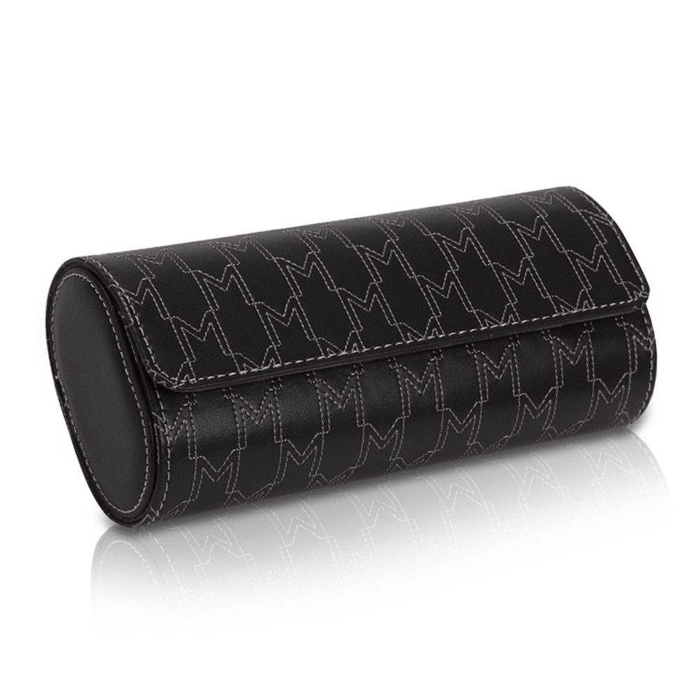 MODALO Uhrenrolle OPTIMUS 3 Uhren (Uhrenbox Uhrenetui Uhrenkasten Uhren Aufbewahrung, Uhrenrolle 3 Uhren)