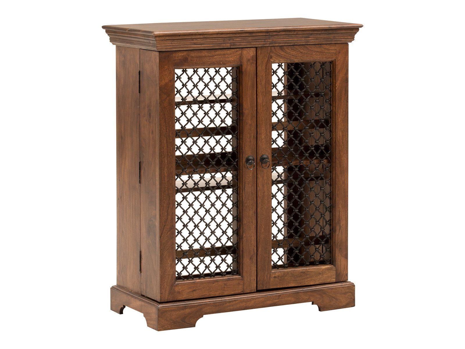 massivum Barschrank Merlow Bartresen aus Akazie Bartisch Hausbar