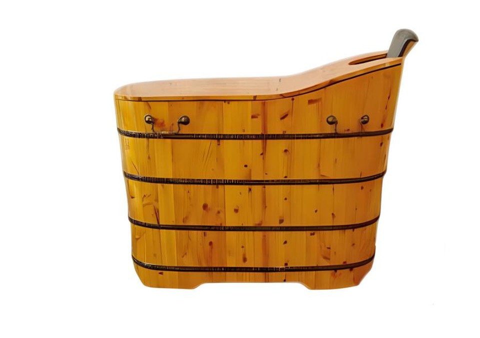 Xlmoebel Badewanne Holzbadewanne Fitovanna in Braun, freistehend und komfortabel, Made in Europa