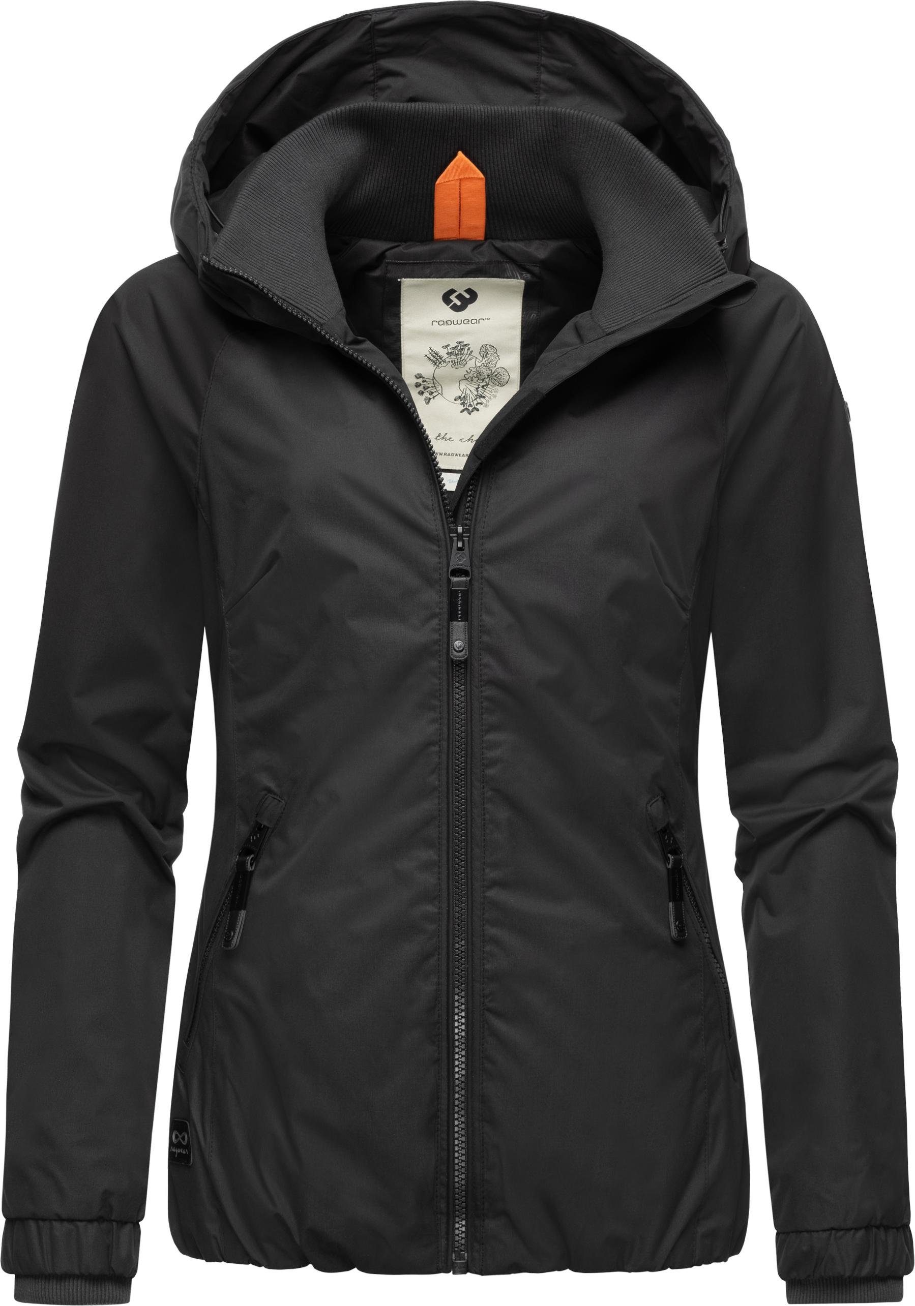 Ragwear Outdoorjacke Dizzie Wasserdichte Übergangsjacke mit großer Kapuze