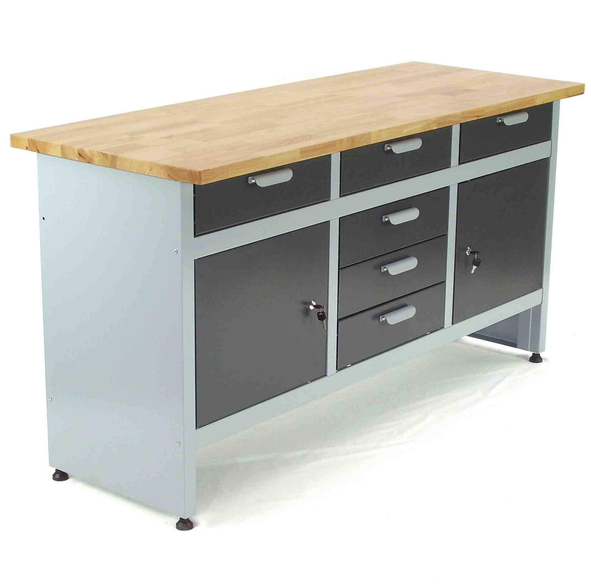 Apex Werkstattwagen Werkbank Werktisch 6 Schubladen Montagewerkbank 06277, (1-tlg)