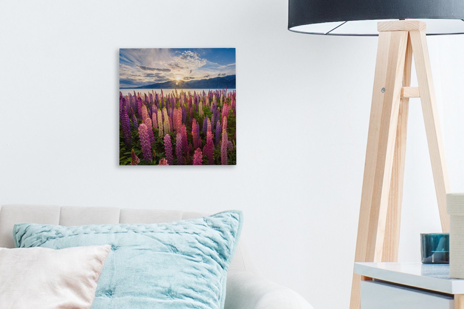 OneMillionCanvasses® Rosa, Schlafzimmer Neuseeland Bilder (1 Pflanze Leinwand für Leinwandbild Wohnzimmer St), - -