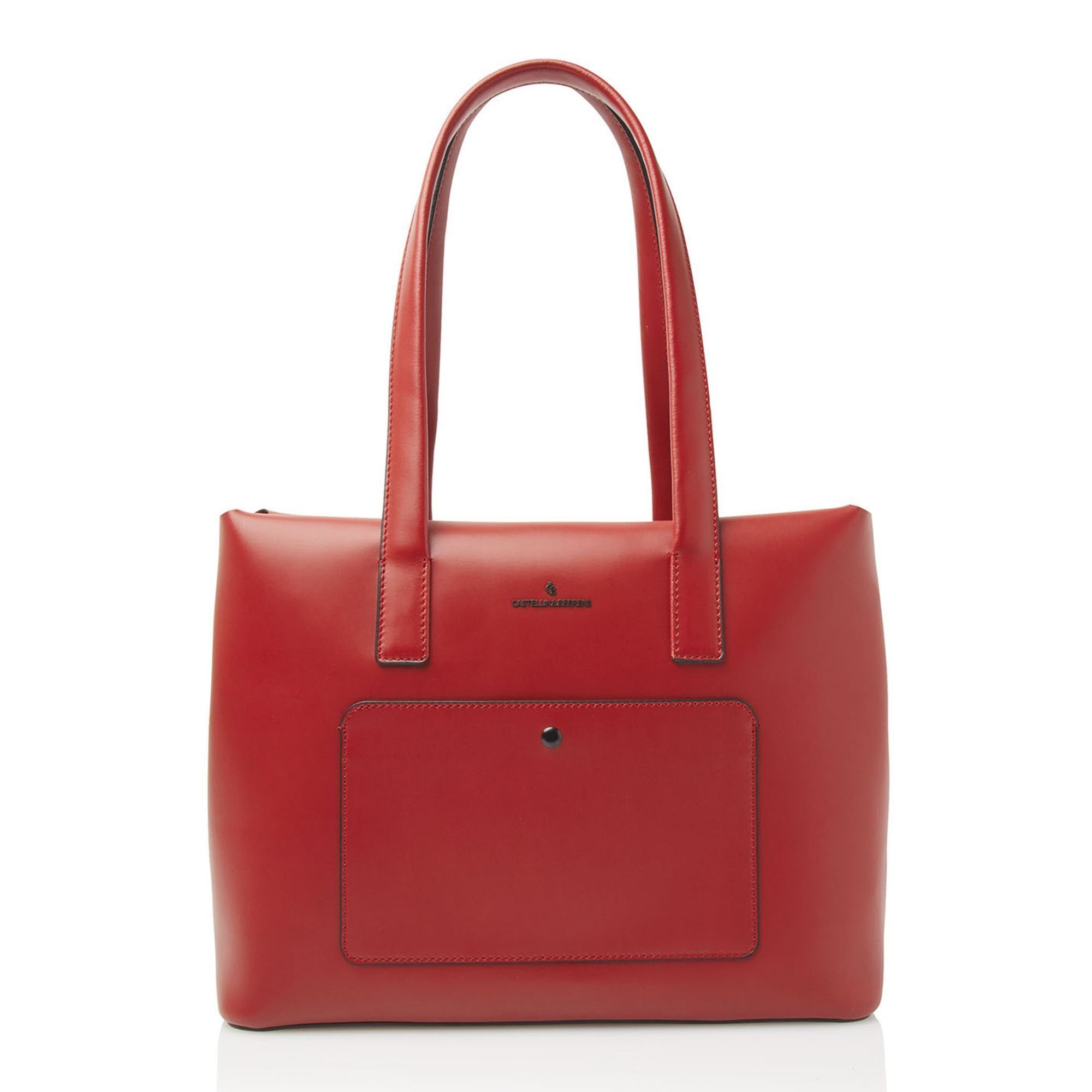 Castelijn & Beerens Schultertasche Dama, Leder red