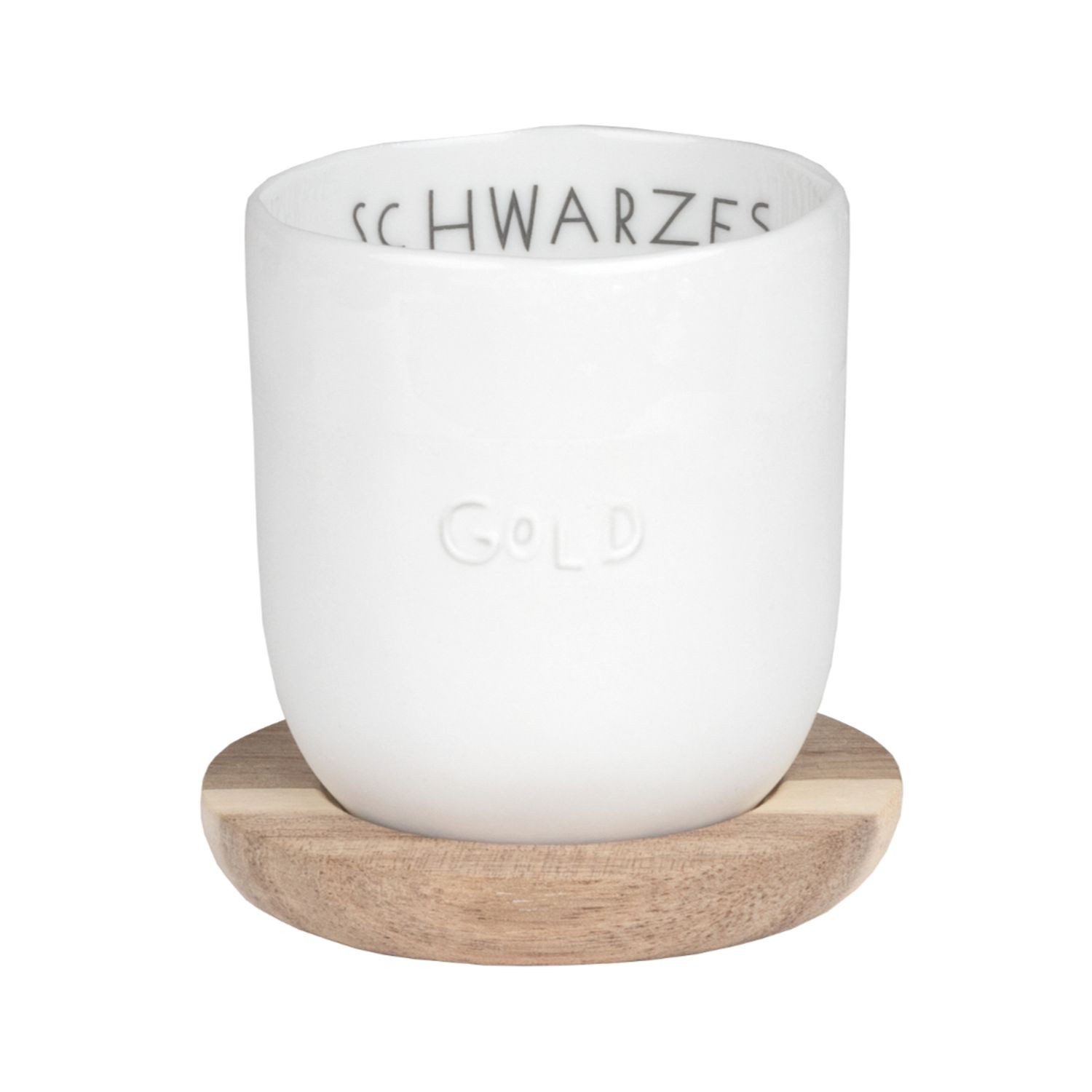 Räder Design Espressotasse Guten Morgen Schwarzes Gold 100 ml
