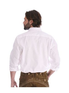 Almsach Trachtenhemd Trachtenhemd Klassiker ASCAN Hemdkragen weiss (Reg