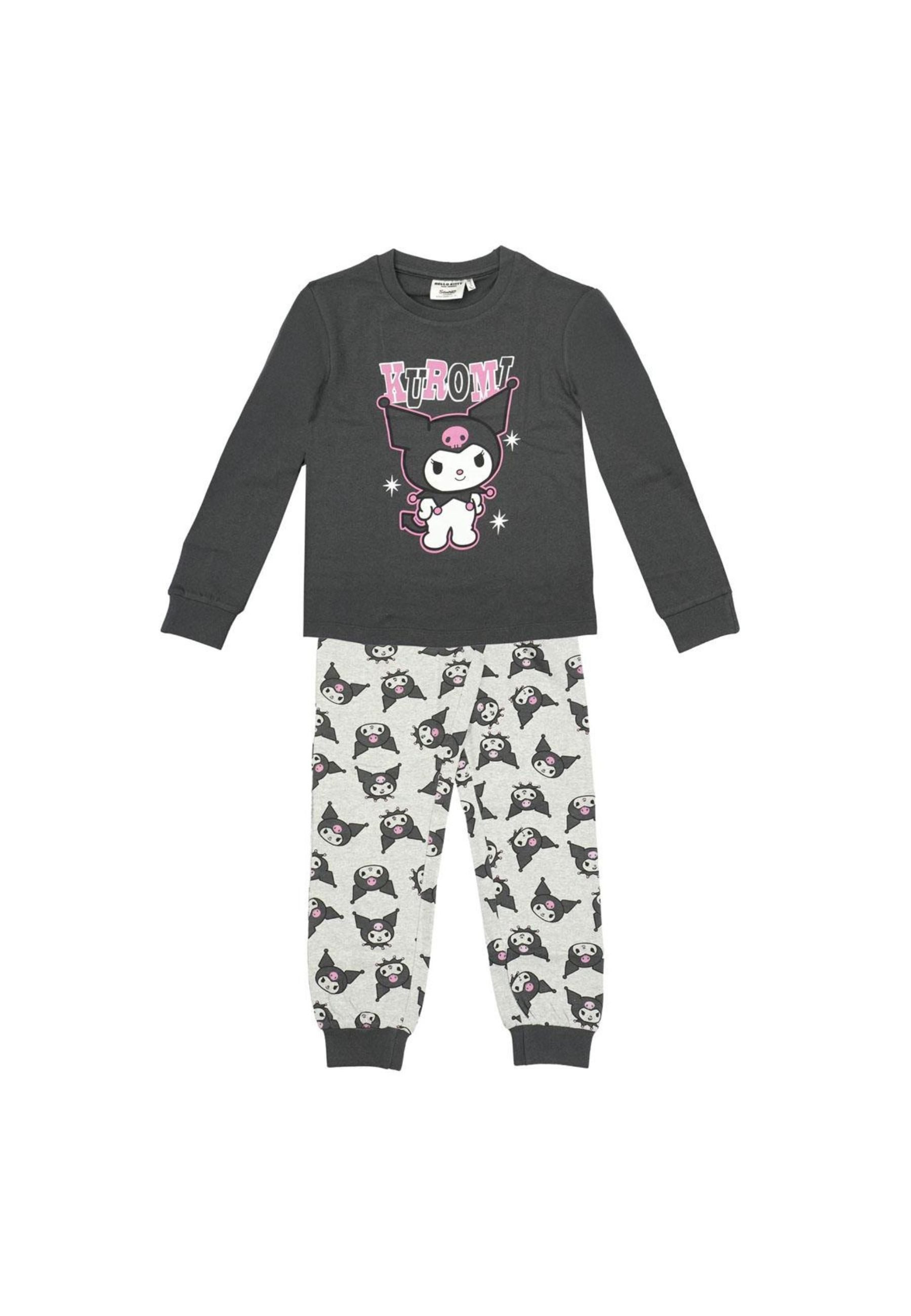 Disney Schlafanzug Zweiteiliges Kinder Pyjama-Set mit Kuromi (Langarm) (Set)