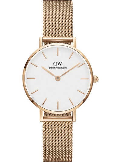 Daniel Wellington Mechanische Uhr Petite Melrose RG White, (1-tlg)