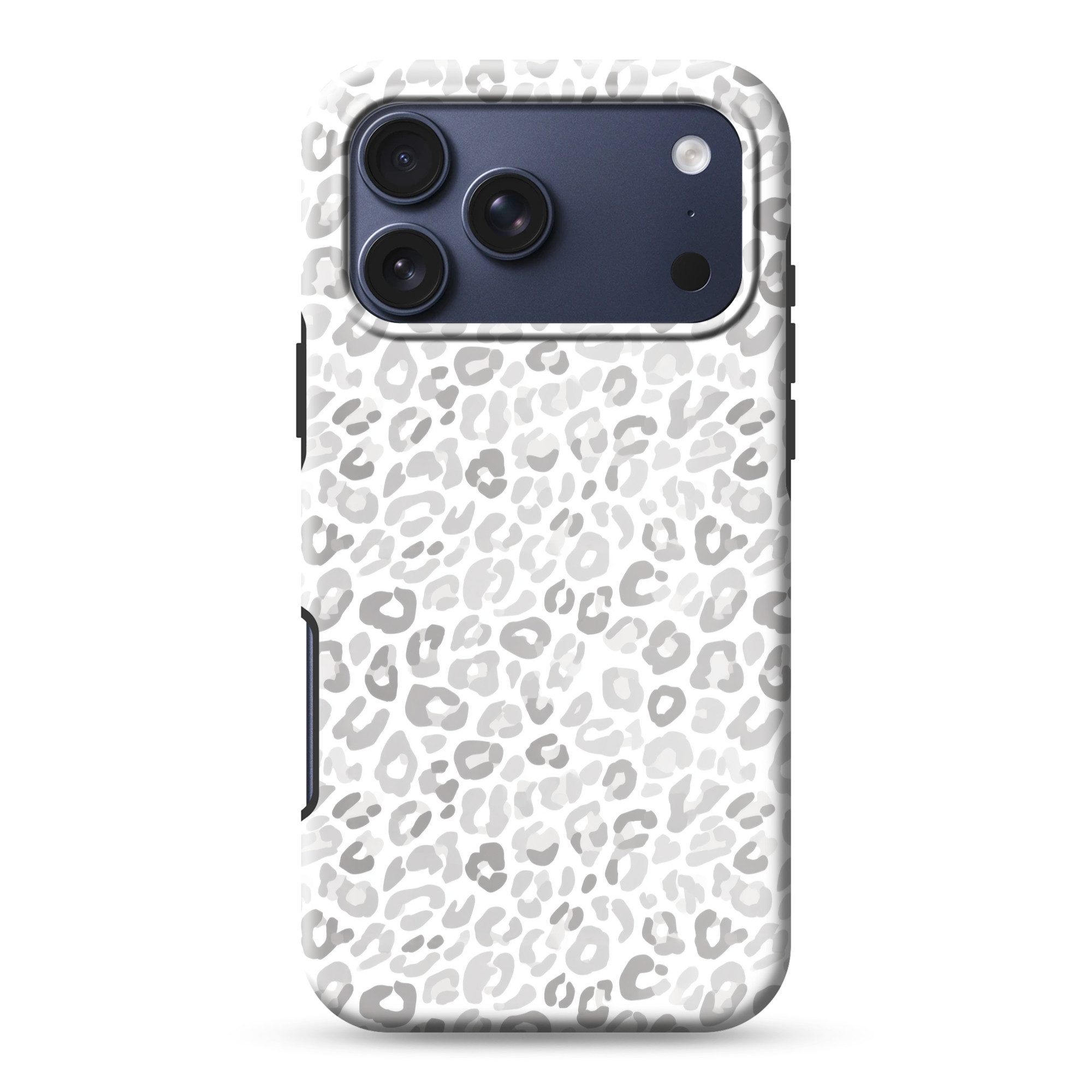 OnlyWow Handyhülle Magsafe für Apple iPhone 17 Pro Max Leopard - Motiv - Grau, Phone Case, Hardcase, Stoßfest, Schutzhülle