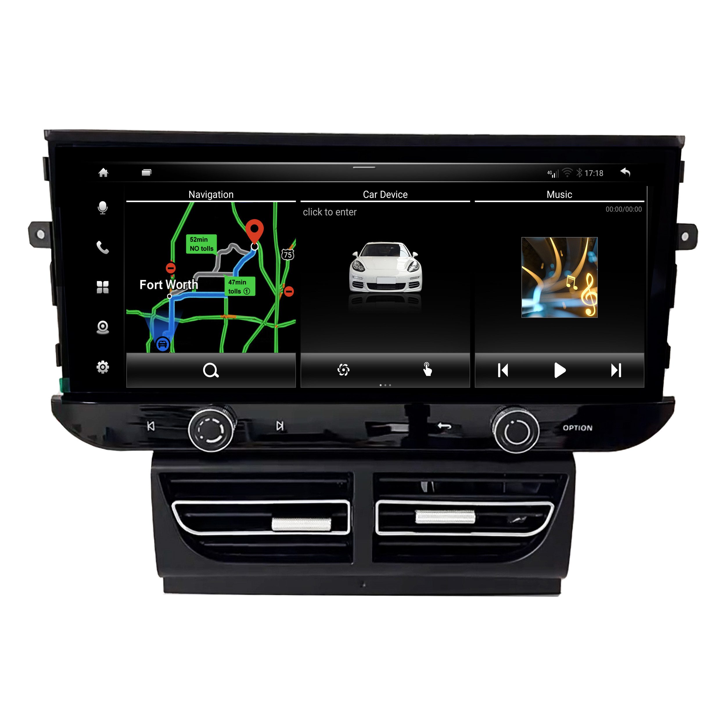 TAFFIO Für Porsche Macan PCM 4.0 BOSE 12.3" Touch Android Autoradio CarPlay Einbau-Navigationsgerät