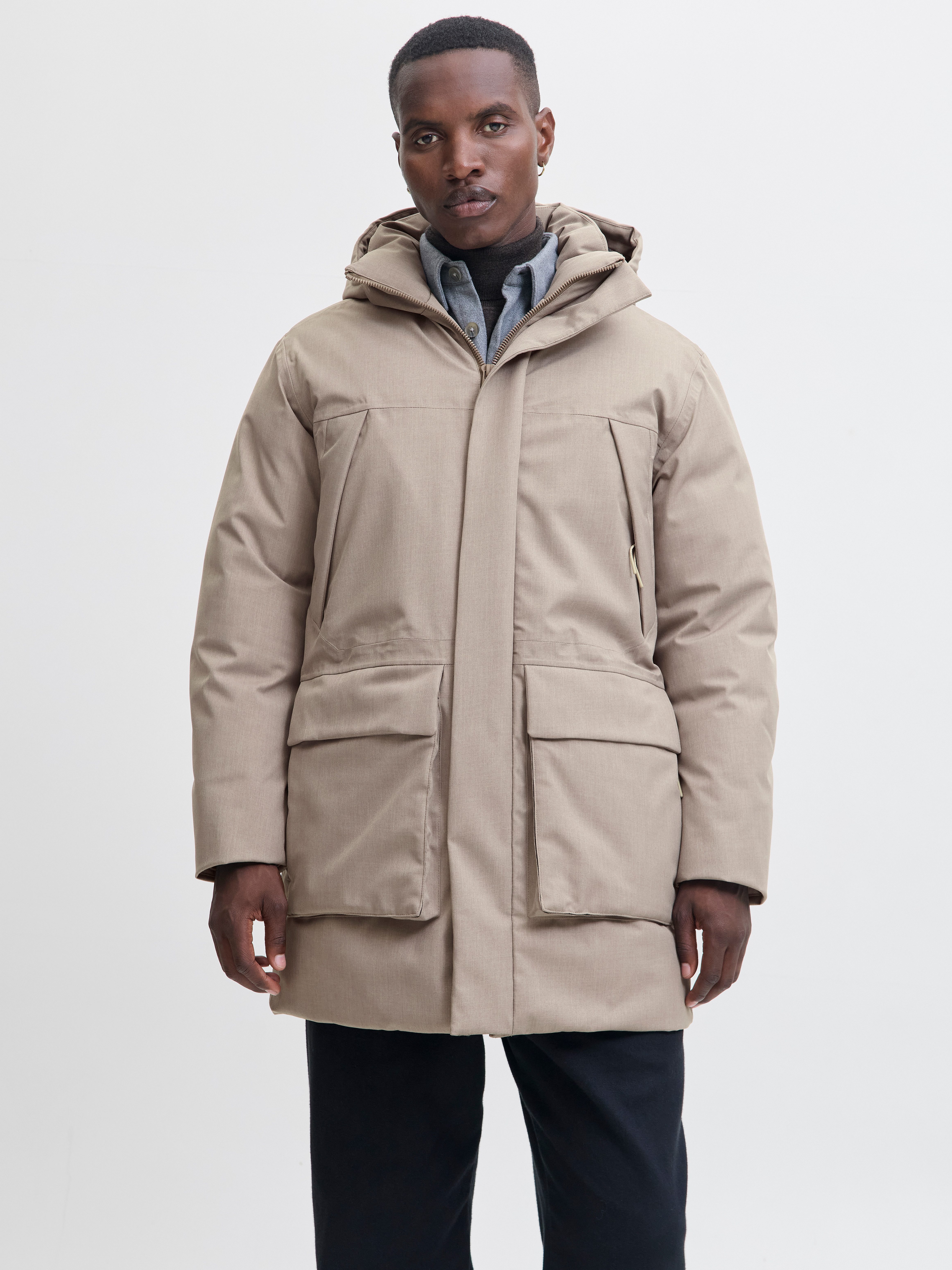 Jack & Jones Parka JPRCCMOON MELANGE PARKA LN