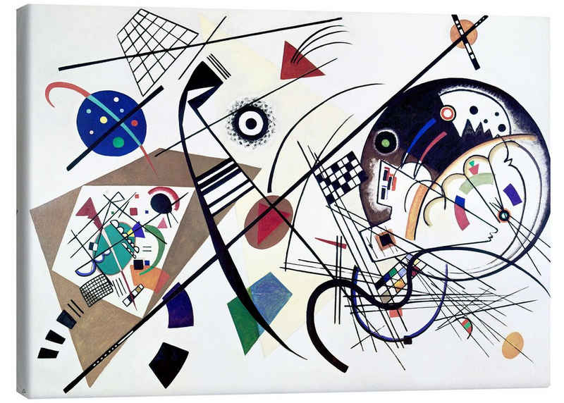 Posterlounge Leinwandbild Wassily Kandinsky, Durchgehender Strich, Malerei