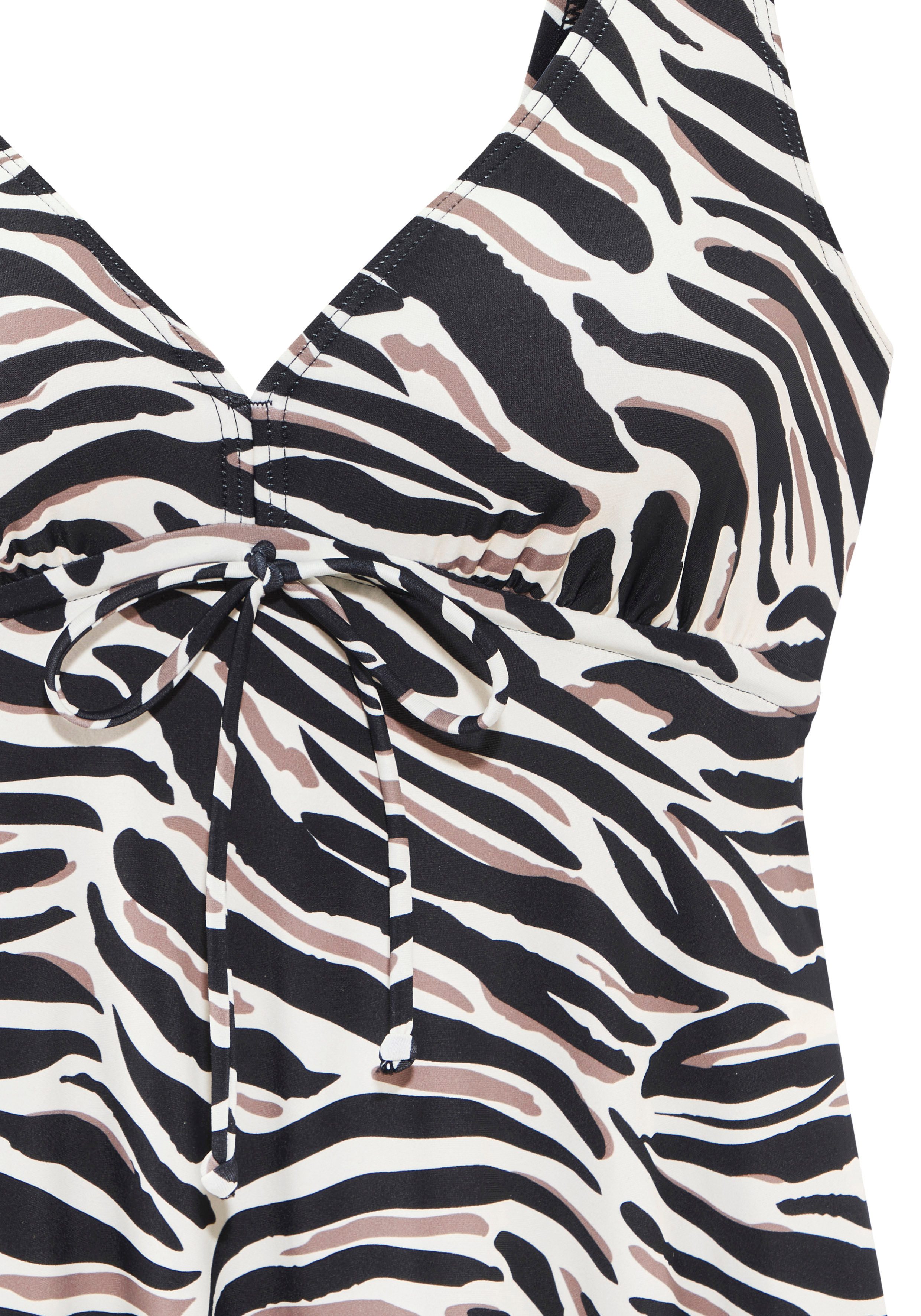 LASCANA Bügel-Tankini-Top Debbie, mit abstraktem Animal-Print