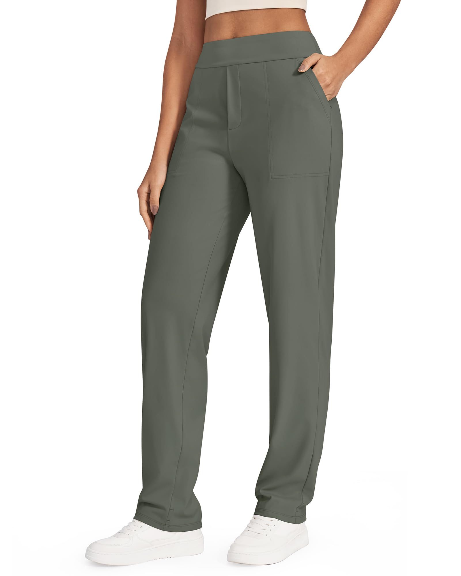 G4Free Jogginghose Damen Yogahose gerades Bein Stoffhosen hohe Taille Joggi günstig online kaufen
