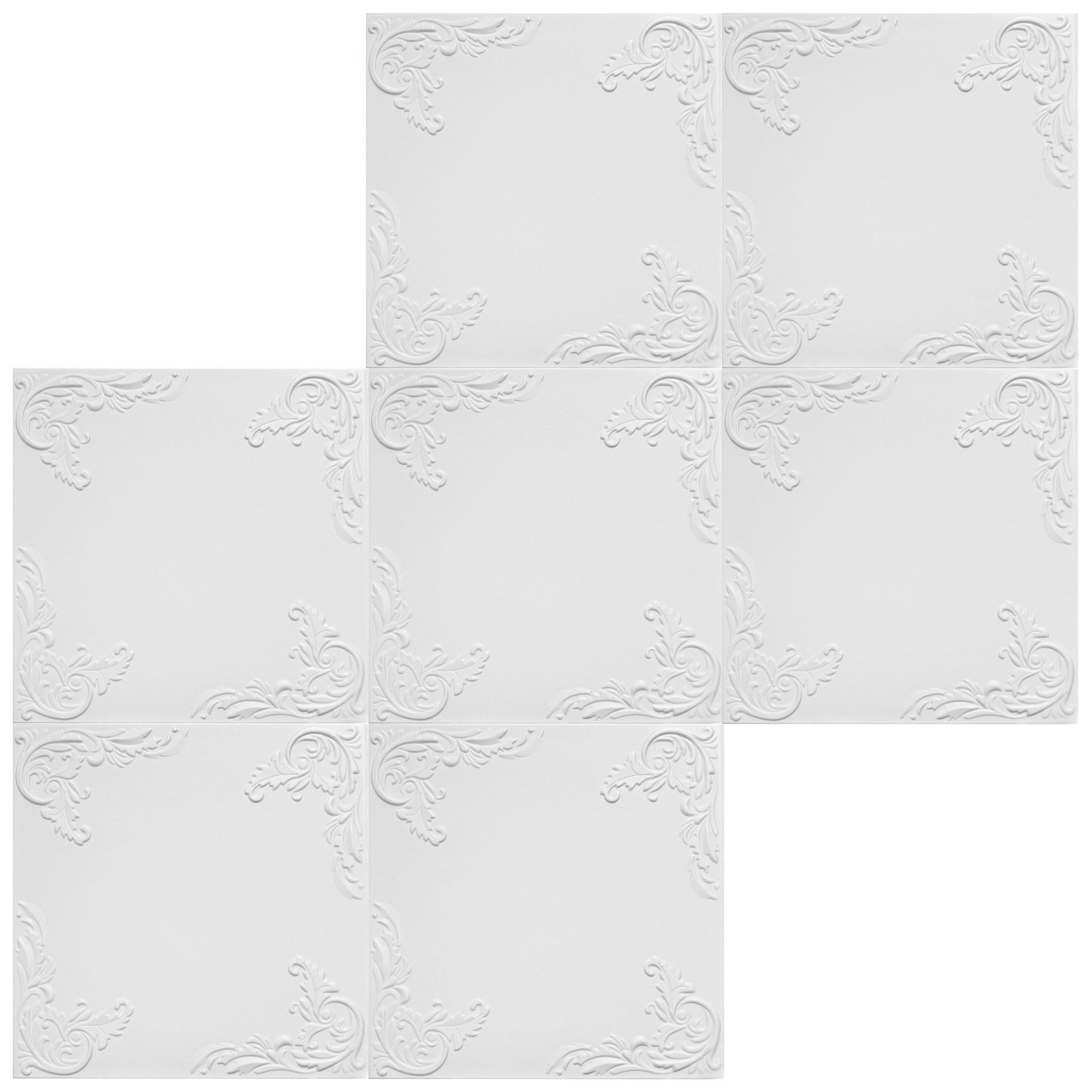 Hexim Wanddekoobjekt NR.101 (Deckenplatten 50x50cm Styroporplatten günstig online kaufen