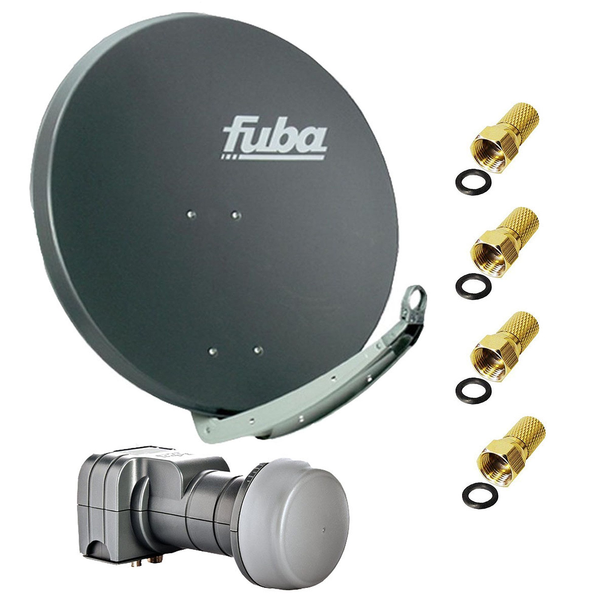 SAT-Anlage DAA 780 A 78cm Alu Antrahzit DEK 217 Twin LNB SAT-Antenne