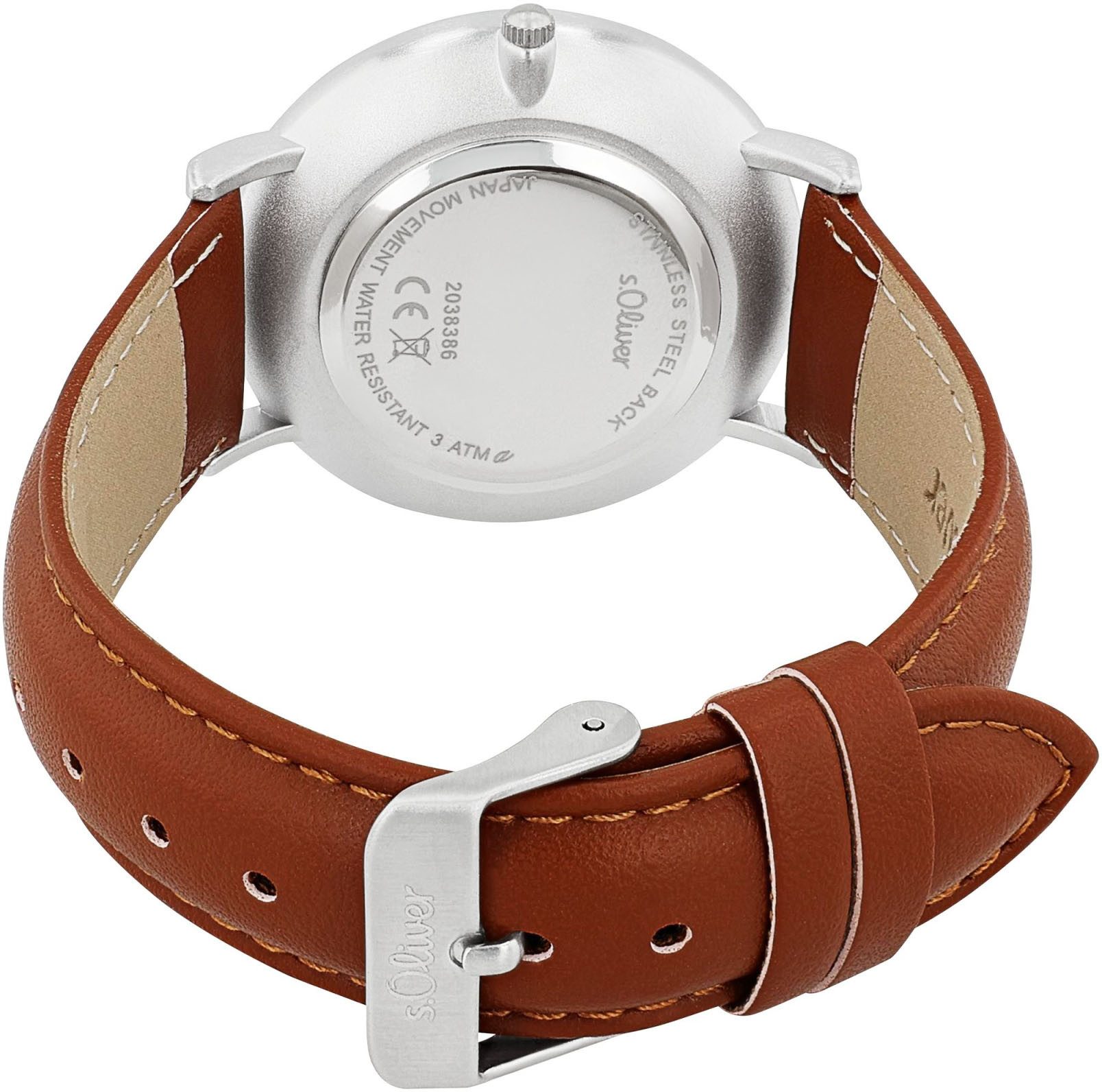 s.Oliver Quarzuhr 2038386, Armbanduhr, Herrenuhr, Mineralglas, günstig online kaufen