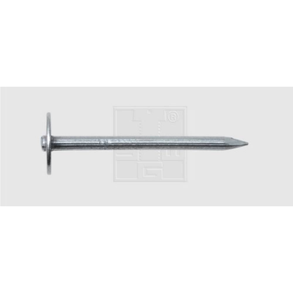 Nagel Stahlnägel mit Scheibe geriffelt 3.5 X 40 Stahl